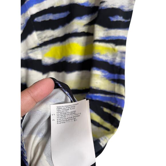 Just Cavalli Abstract Print Bodycon Mini Dress Multi Color Womans 42 - Picture 8 of 8